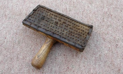 313. Wooden handled horse brush
